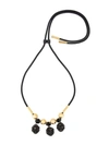 Marni Strass Pendant Necklace In Black