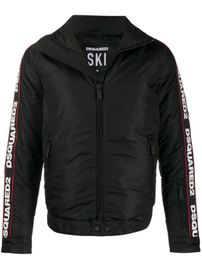 Dsquared2 Black Feather Down Jacket