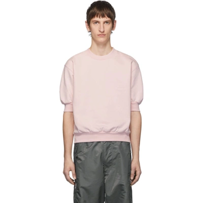 Random Identities Pink Fleece Short Sleeve Sweatshirt