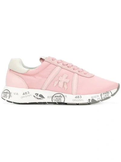 Premiata Pink Leather Sneakers
