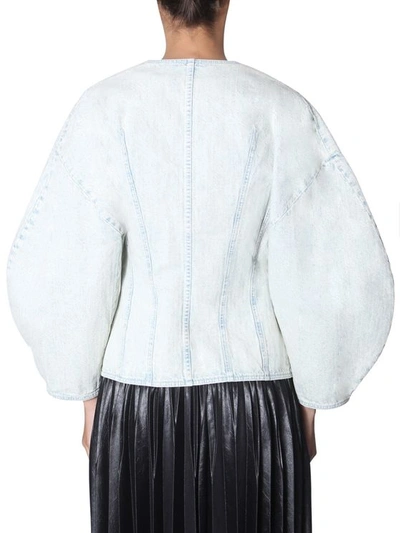 Givenchy Round Neck Jacket In Blue