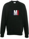 Ami Alexandre Mattiussi Big Ami Embroidered Sweatshirt In Black