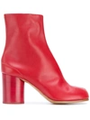 Maison Margiela Tabi Booties In Red