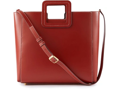 Staud Shirley Handbag In Cognac