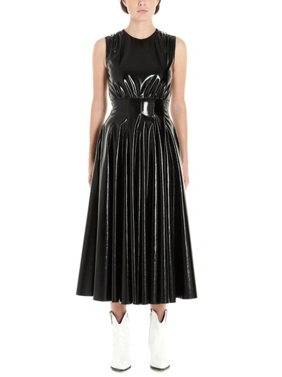 Msgm Women's Black Polyester Dress