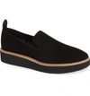 Vince Sanders Slip-on Sneaker In Black/ Black Leather