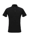 Fedeli Polo Shirts In Black