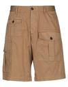 Dsquared2 Man Shorts & Bermuda Shorts Brown Size 38 Cotton, Elastane