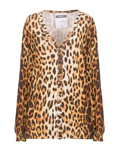 Moschino Cardigans In Beige