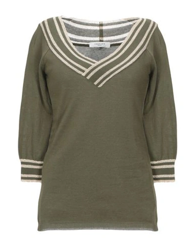 Charlott Sweaters In Military Green