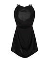 Mm6 Maison Margiela Short Dresses In Black