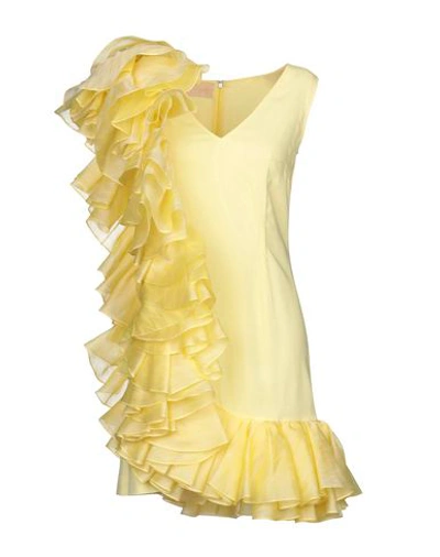 Antonio Berardi Short Dresses In Light Yellow