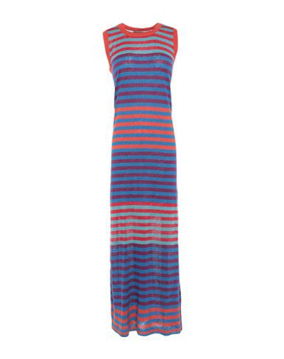 Woolrich Midi Dresses In Azure