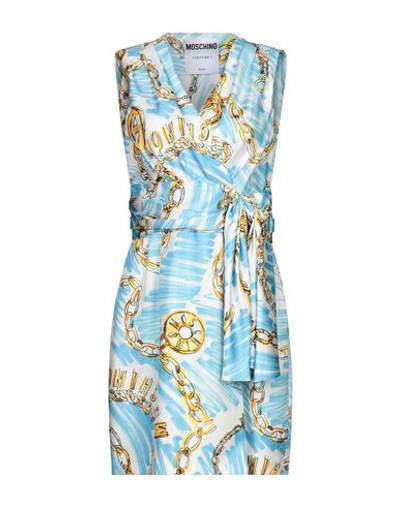 Moschino Short Dresses In Azure