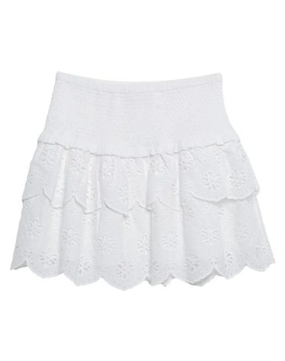 Michael Michael Kors Mini Skirts In White