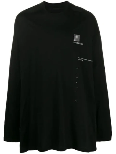 Julius F.y.e Oversized Long-sleeved T-shirt In Black