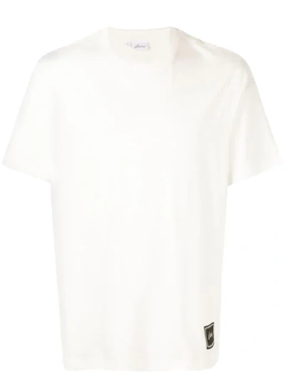 Brioni Logo Print T-shirt In White