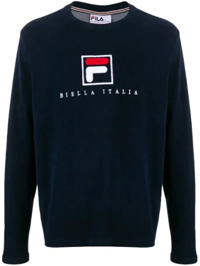 Fila Logo Detail Sweatshirt In Blue