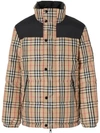 Burberry Vintage Check Puffer Jacket In 大地色