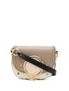 See By Chloé Colour Block Shoulder Bag In 棕色