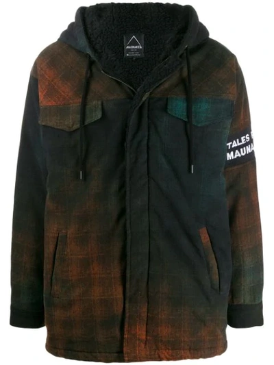 Mauna Kea Check-print Distressed Jacket In Black