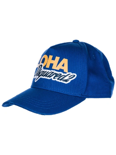 Dsquared2 Aloha Baseball Cap In Bluette