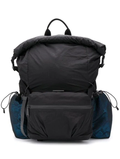 Bottega Veneta Large Fold-top Technical Backpack In Black