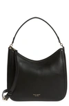 Kate Spade Polly Medium Convertible Flap Shoulder Bag In Black