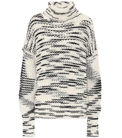 Joseph Wool-blend Turtleneck Sweater In Beige