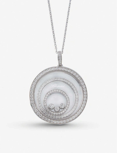 Chopard Happy Spirit 18ct White-gold And Diamond Pendant In White Gold
