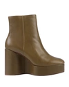 Clergerie Ankle Boot In Khaki