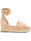 Chloé Lauren Sandals In Neutrals