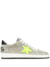 Golden Goose Ball Star Suede Sneakers In Yellow