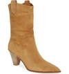 Aquazzura Boogie Western Boot In Camel Suede