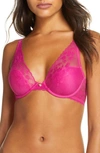 Natori Cherry Blossom Convertible Underwire Bra In Cerise