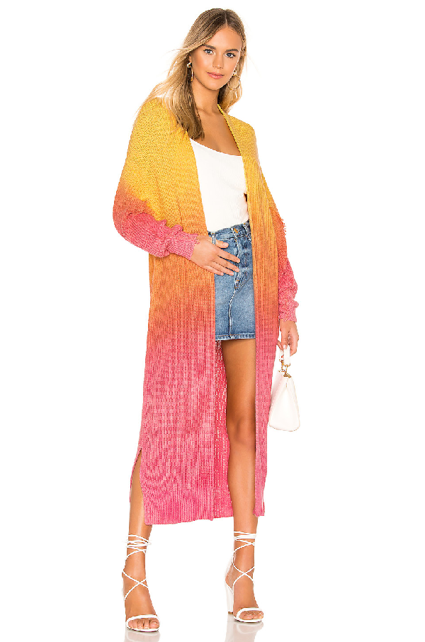 ombre duster cardigan
