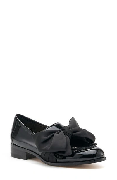 Botkier Women's Corinne Patent Leather Loafers In Black/ Black Satin Leather