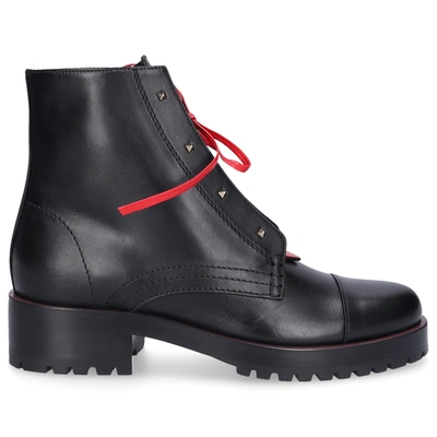 Valentino Garavani Ankle Boots Black Combat Boot