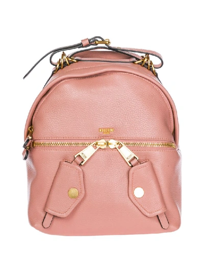 Moschino Sicily Backpack In Rosa