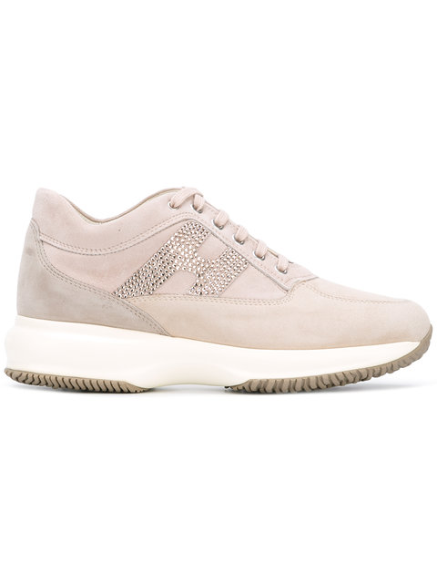 Hogan Interactive Leather Sneakers In Pink | ModeSens