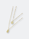 Ettika Medallions Of Mine Layered Gold Plated Coin Necklace Set