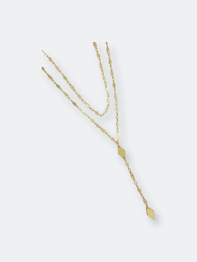 Ettika Augustine Layered Lariat Necklace In Gold