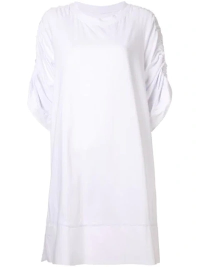 Taylor Minimize Shirt Dress In White