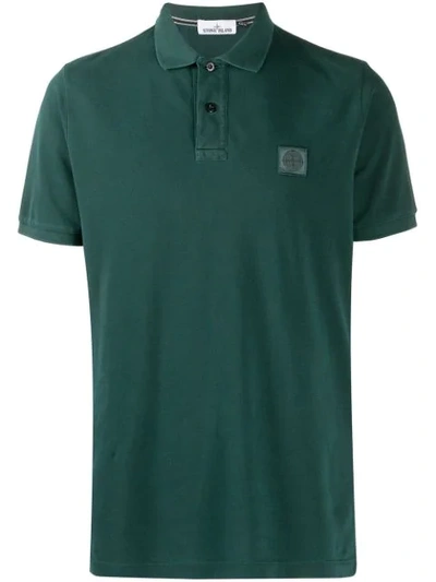 Stone Island Short-sleeve Polo Shirt In Green