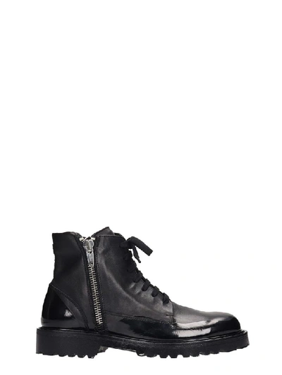N°21 Combat Boots In Black Leather