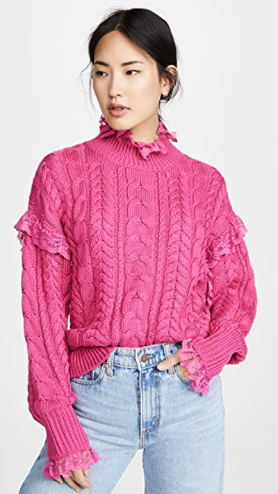Paper London Iris Sweater In Pink