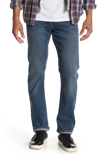 7 For All Mankind Standard Luxe Active Straight Jeans In Freeport