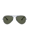 Ray Ban Rb3025 62mm Original Aviator Sunglasses In Blue