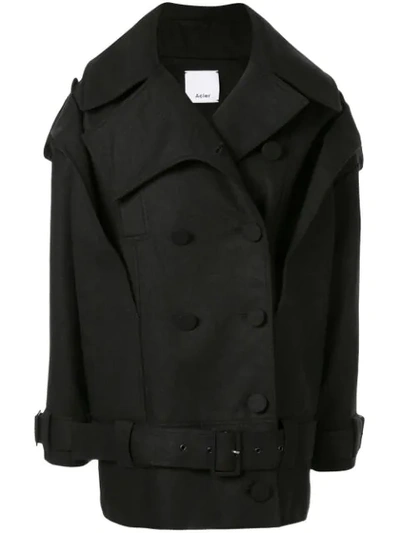 Acler Umbria Coat In Black
