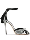 Aleksander Siradekian Donna Tassel Sandals In Silver